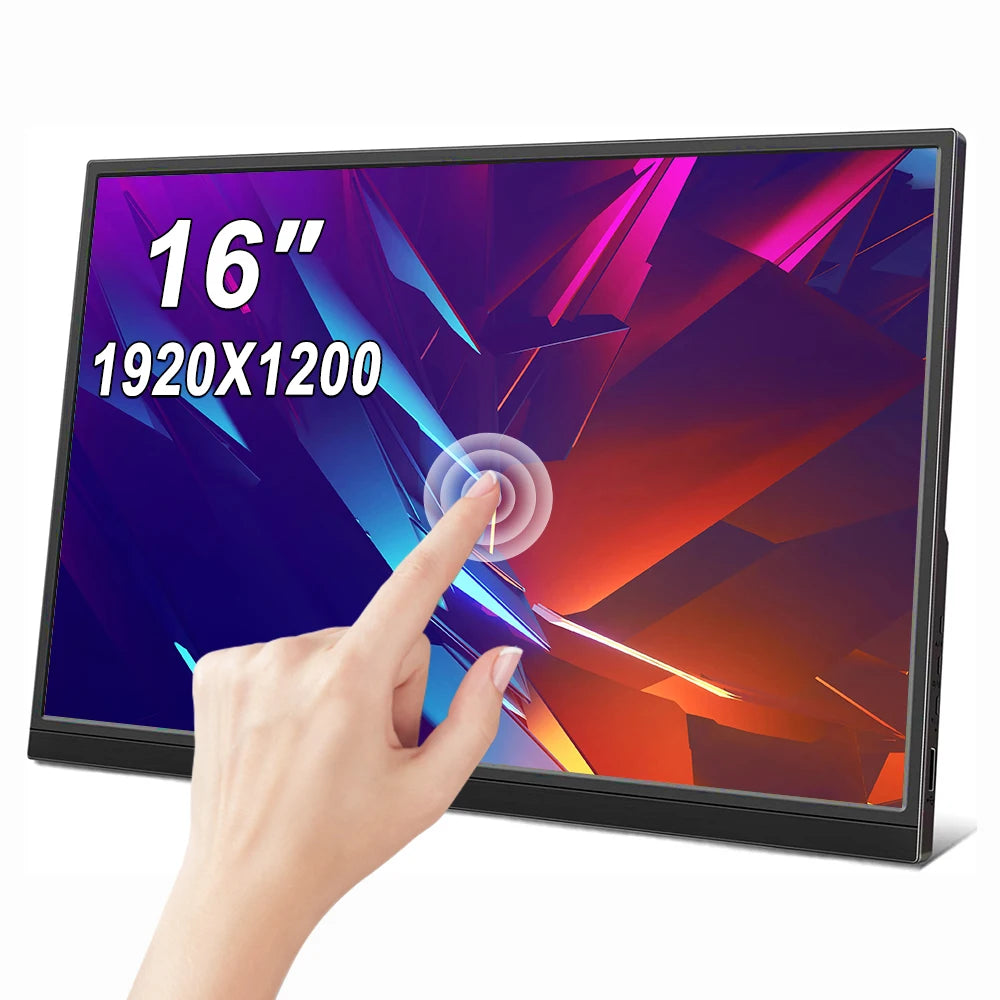 Portable Monitor Touchscreen 16/15.6/14 inch Monitors for USB HDMI-Compatible Computer Display