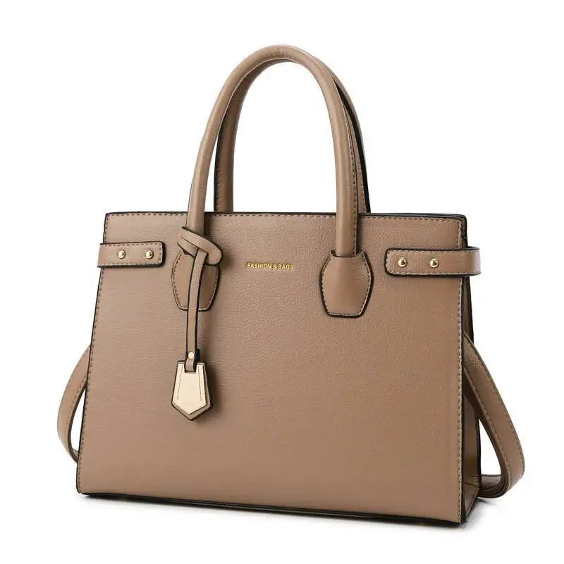 Women's Genuine Leather Handbag 2025 Casual Shoulder Top-Handle Crossbody Bag Female Tote Sac Сумка Unisex PU Satchel