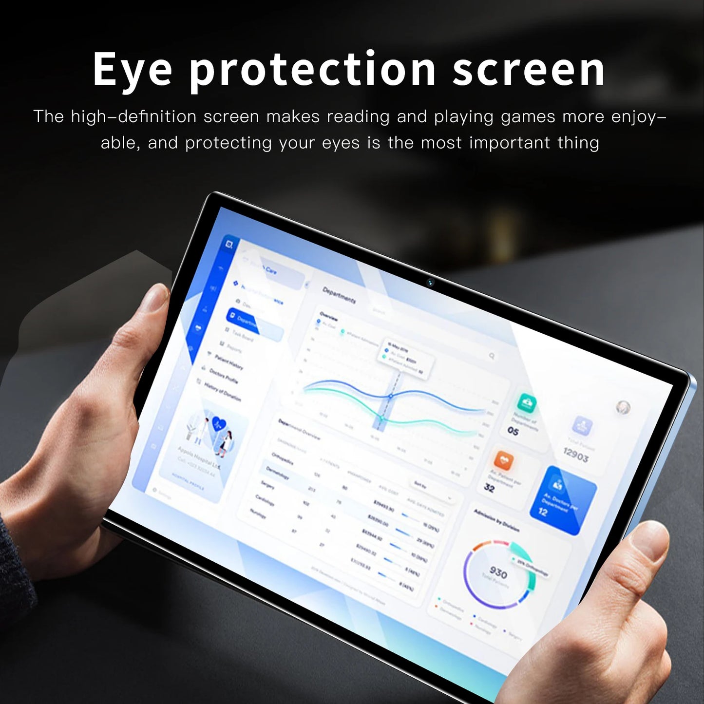 New Android Tablet Pc Google Play Octa Core 3G Phone Call Tablets Bluetooth Wifi 4GB+64GB ROM