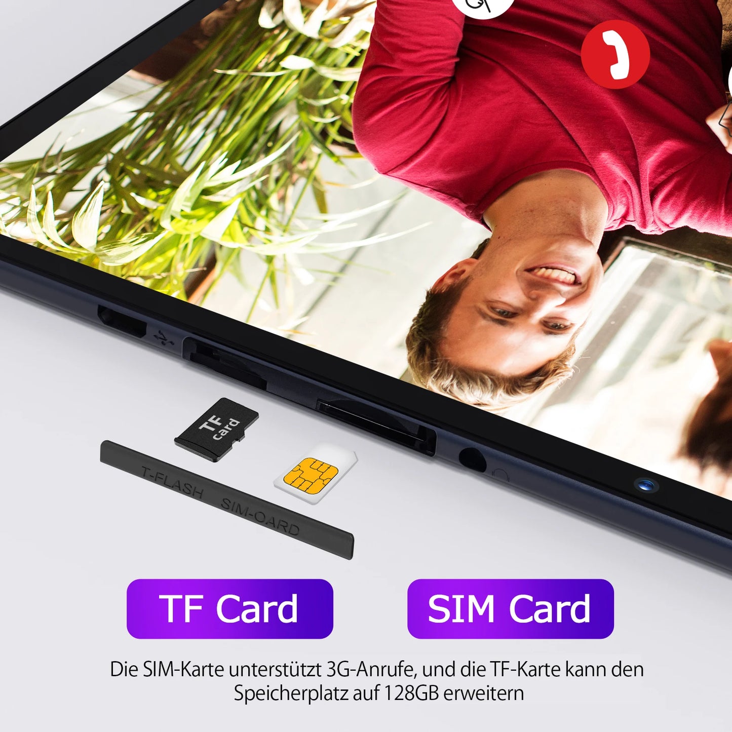 Tablet PC Android 10 Touch Screen WiFi GPS Support 3G Phone Call