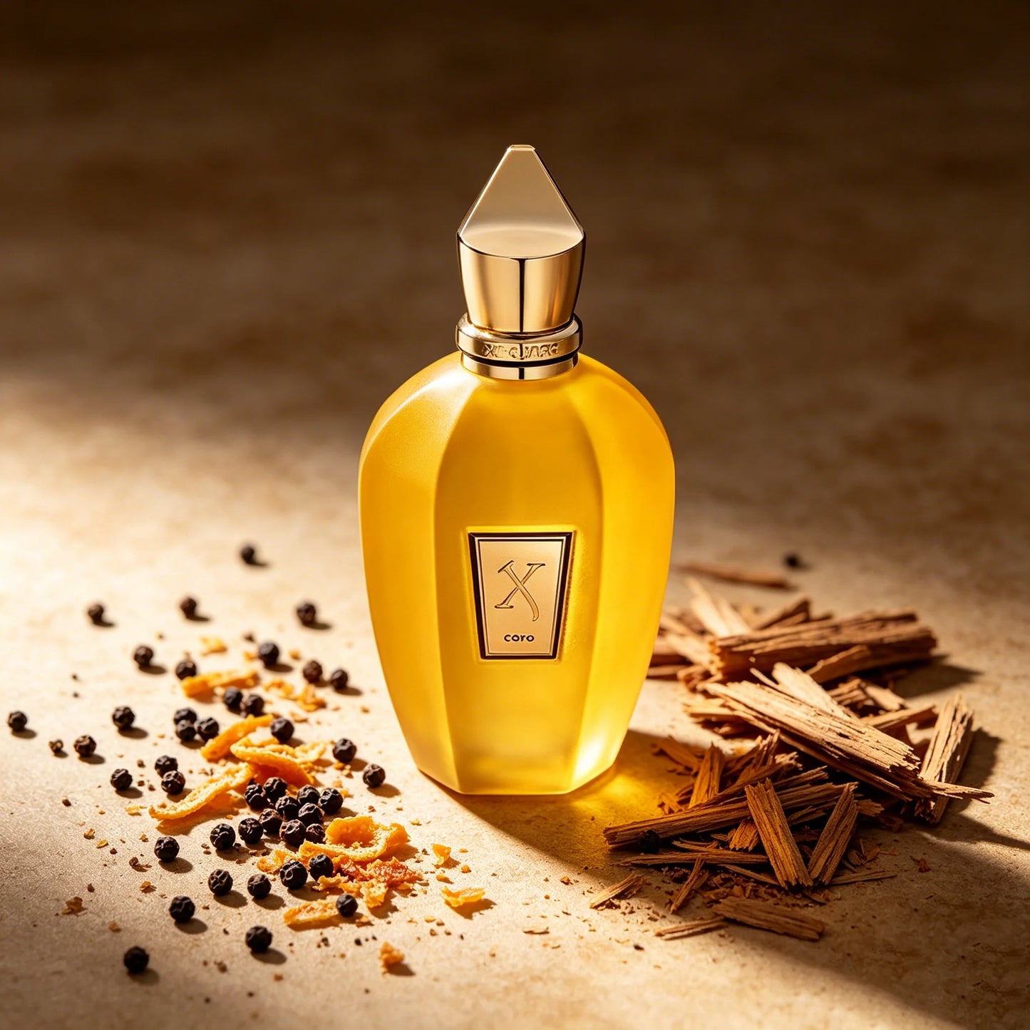 Xerjoff Erba Gold Unisex Eau De Parfum 100ml Yellow Frosted Bottle Woody Fruity Long Lasting Perfume for Men & Women