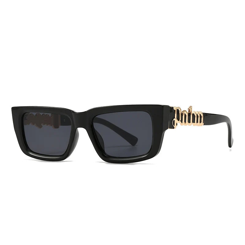 Luxury Designer Square Sunglasses For Women Fashion Eyewear UV400 Trendy Punk Sun Glasses Ladies Gradient Shades Outdoor