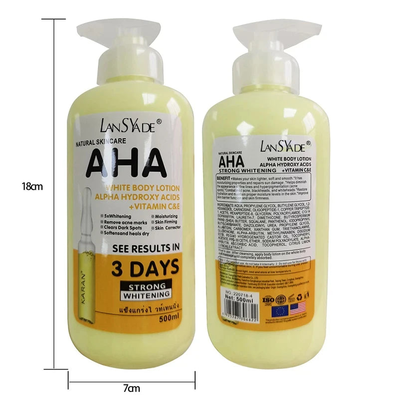 Whitening Body Cream Vitamin C&E Moisturizing Lightening Body Lotion Acne Marks Skin Care