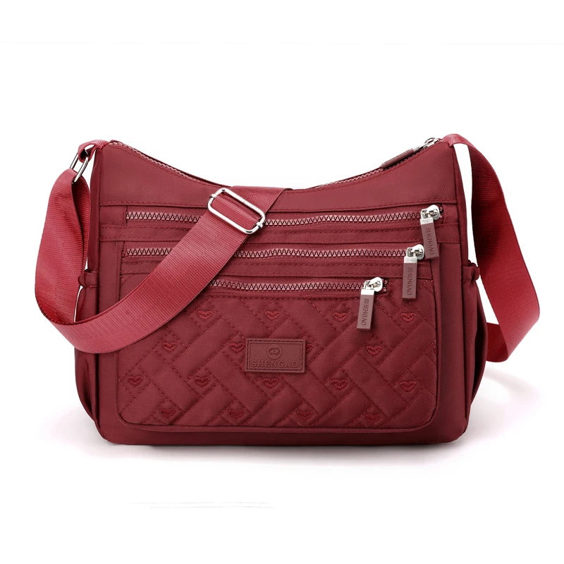 Shoulder Bag Waterproof Crossbody Nylon Bag for Women Messenger Bags Ladies Handbag