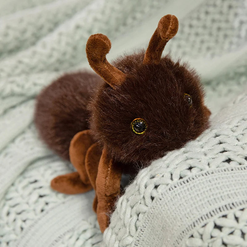 23cm Cute Red Heart Hippo Ant Plush Soft Toy Lifelike Animal Doll Stuffed Toy for Boys And Girls