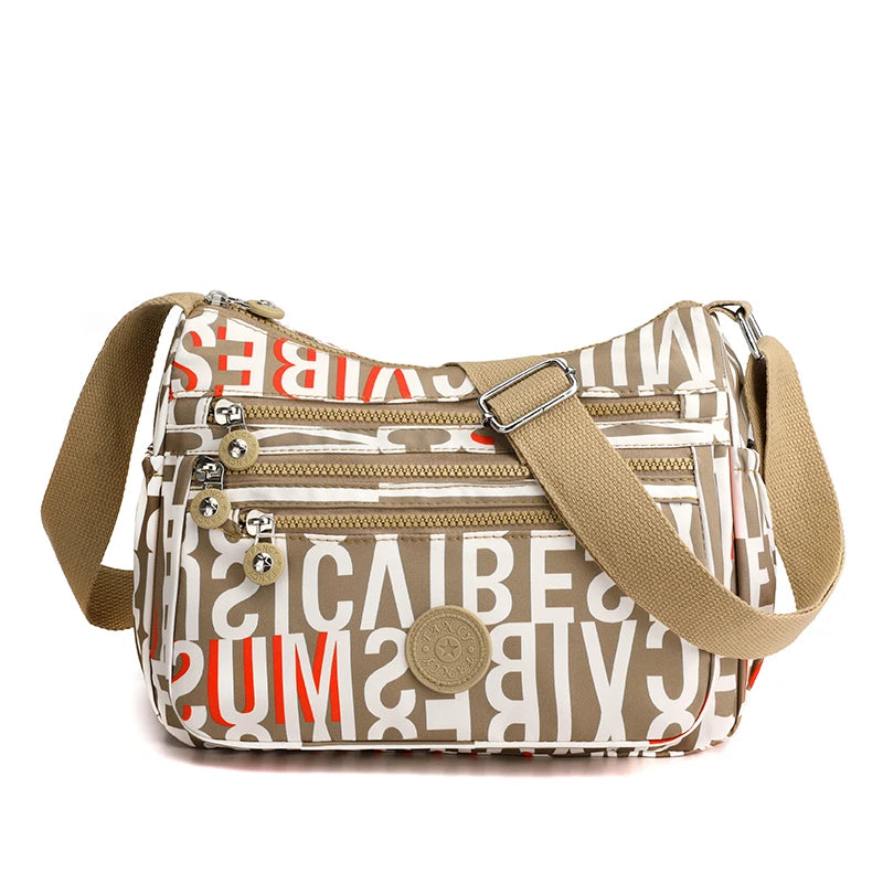 Shoulder Bag Waterproof Crossbody Nylon Bag for Women Messenger Bags Ladies Handbag