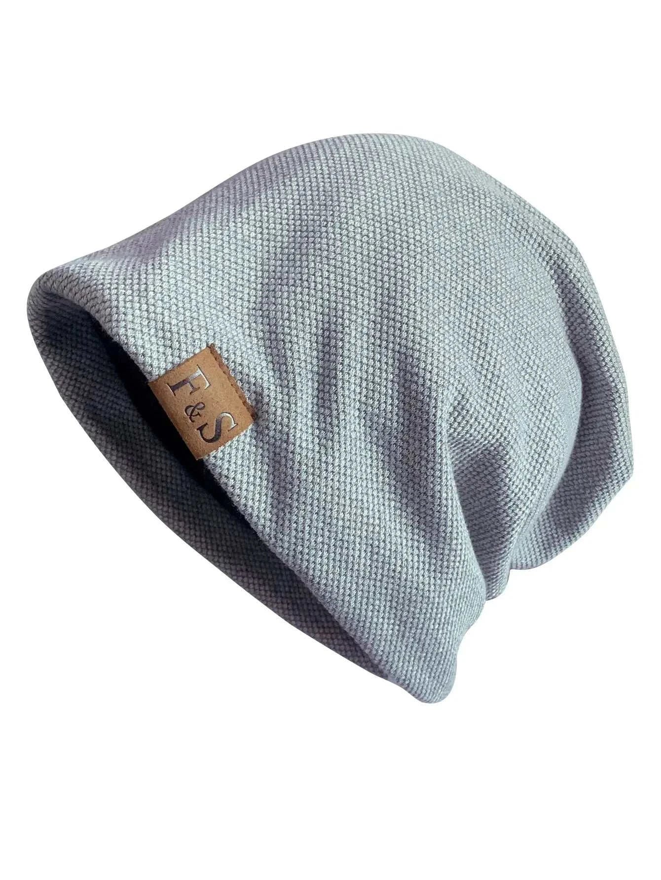 Warm Knitted Beanie Hat For Men And Women - Fashionable SolidHip-hop Style