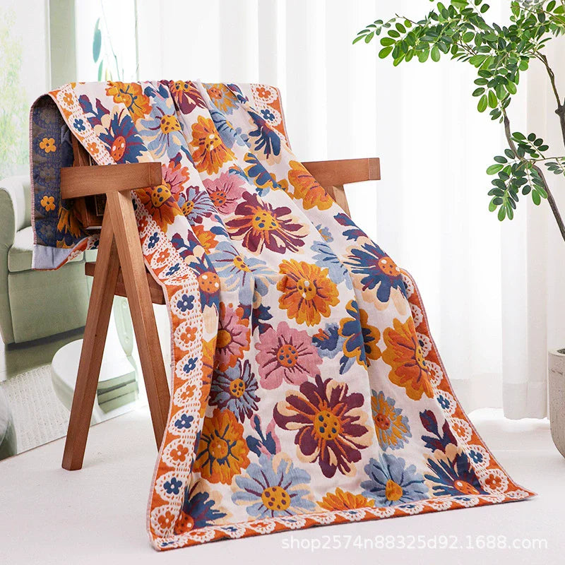 Cartoon Strawberry Cotton 80x160CM Big Towel for Kids Men Women Bathroom Luxury Super Absorbent Towel for bath