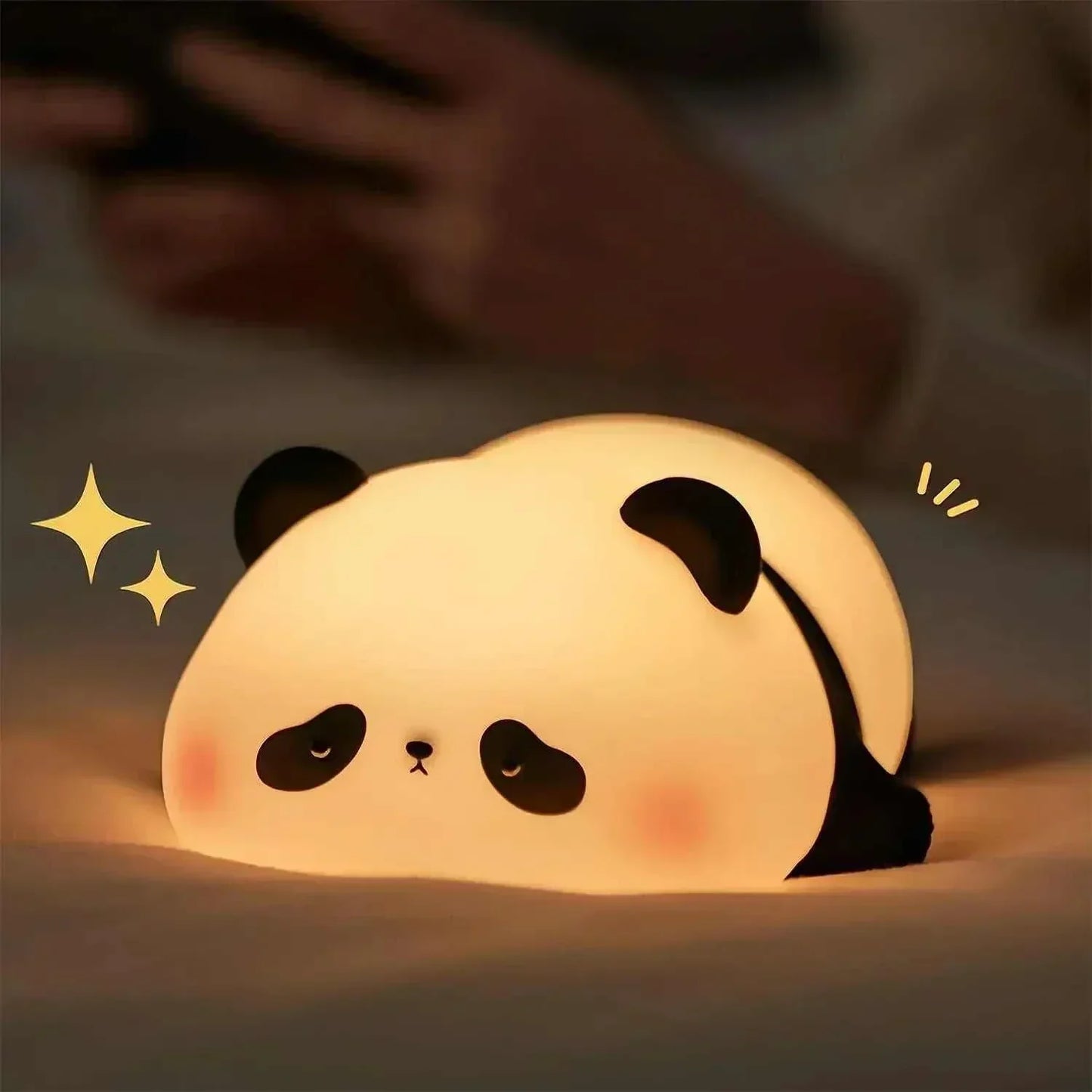 Cute animal-shaped LED night light silicone lamp for bedside decor