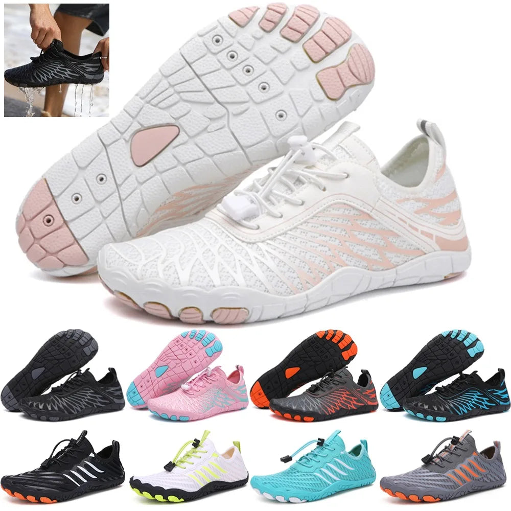 Men Women Quick-Dry Aqua Shoes Running Fitness Sneakers Beach Sports Swim Sandals Barefoot Surfing Diving Sneakers