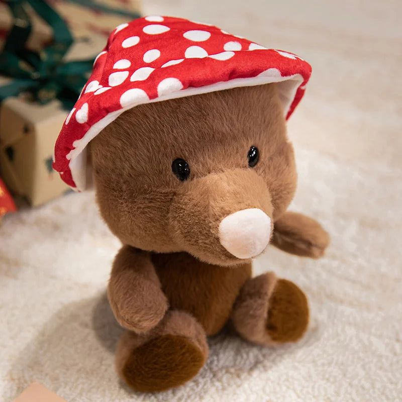 23cm Cute Red Heart Hippo Ant Plush Soft Toy Lifelike Animal Doll Stuffed Toy for Boys And Girls
