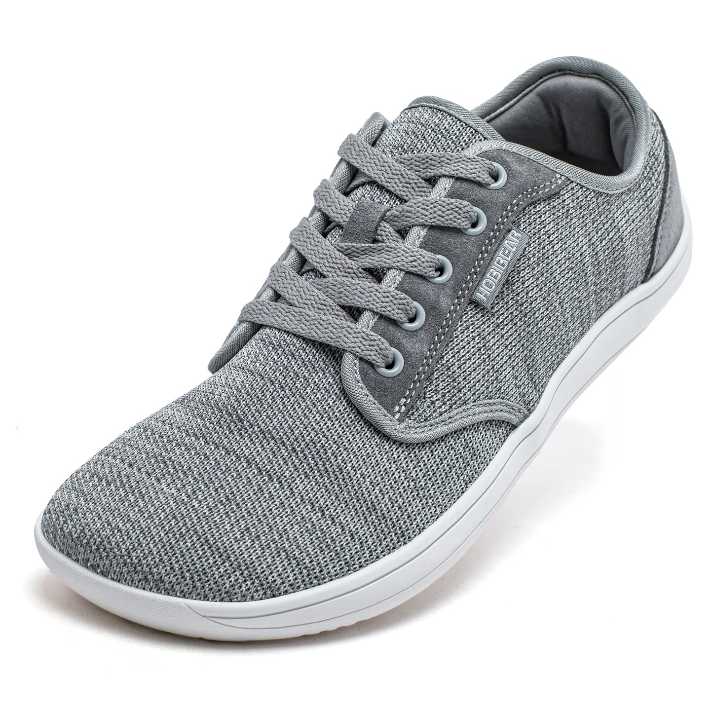 HOBIBEAR Men's Minimalist Barefoot Shoes Unisex Wide Width Zero Drop Fashion Sneakers Mesh Upper Lace-up Casual Footwear