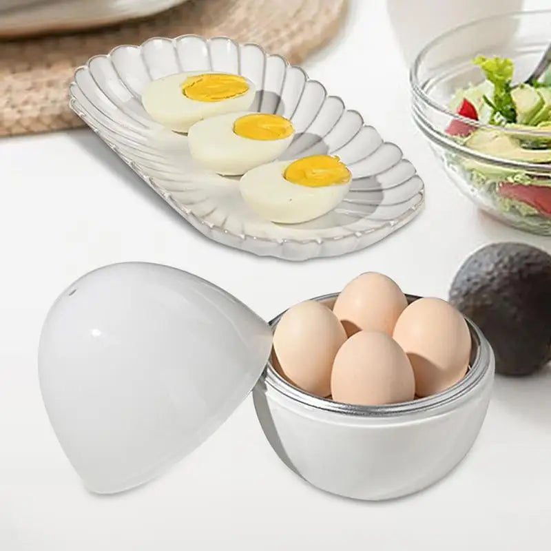 Microwave Egg Steamer Microwave Boiled Egg Maker Rapid Egg Cooker Egg Boiler Kitchen Gadgets for Hard Soft Boiled Egg