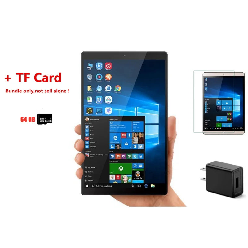 8GB RAM 128GB ROM Tablet PC 8 INCH 64 Bit x64 System Windows 10 Pocket AR3 Dual Cameras Quad Core WIFI