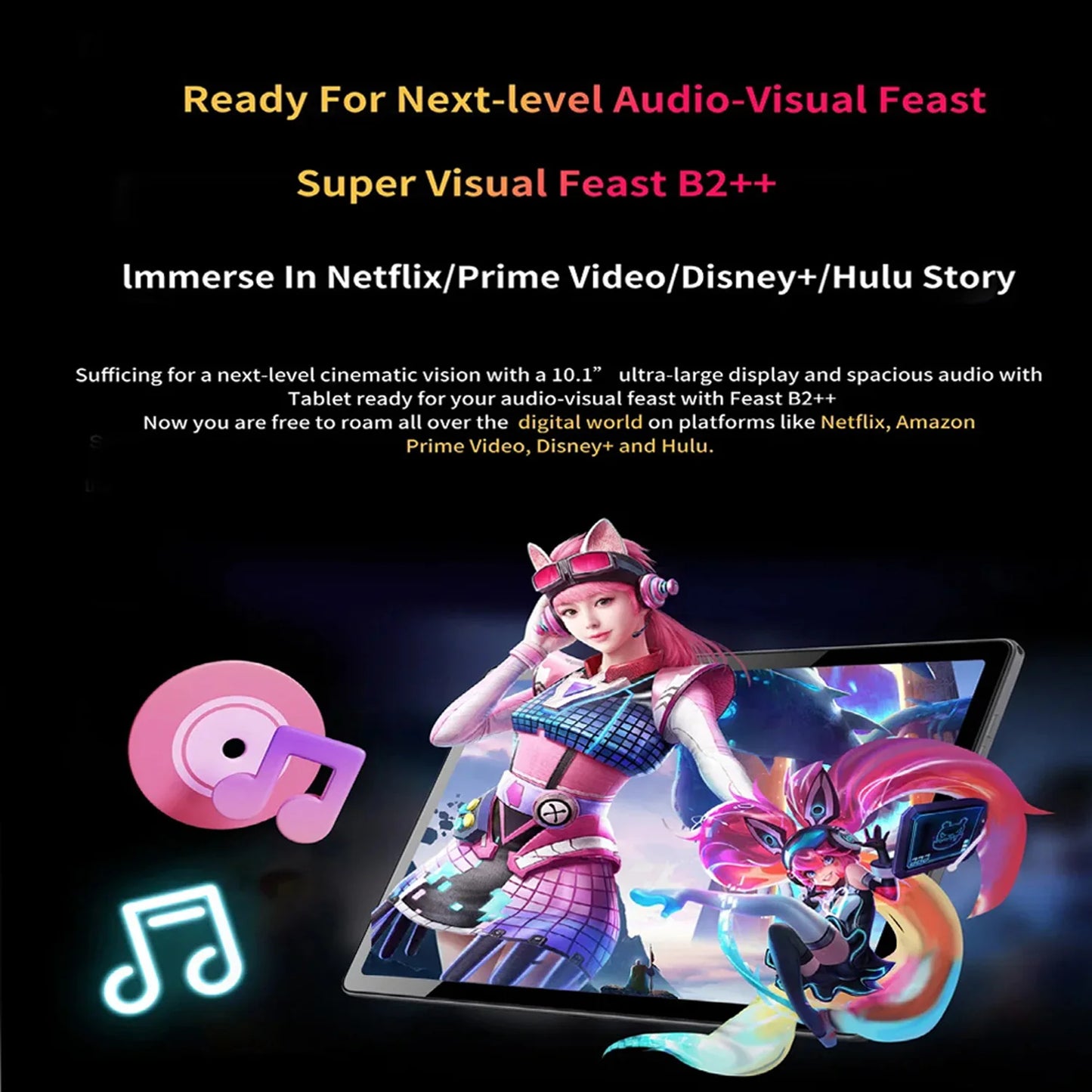 10.1 Inch Android 13 Tablet PC Dual SIM 4GB RAM 64GB ROM Octa Core with Phone Call Function And Google Play Pre-Installed