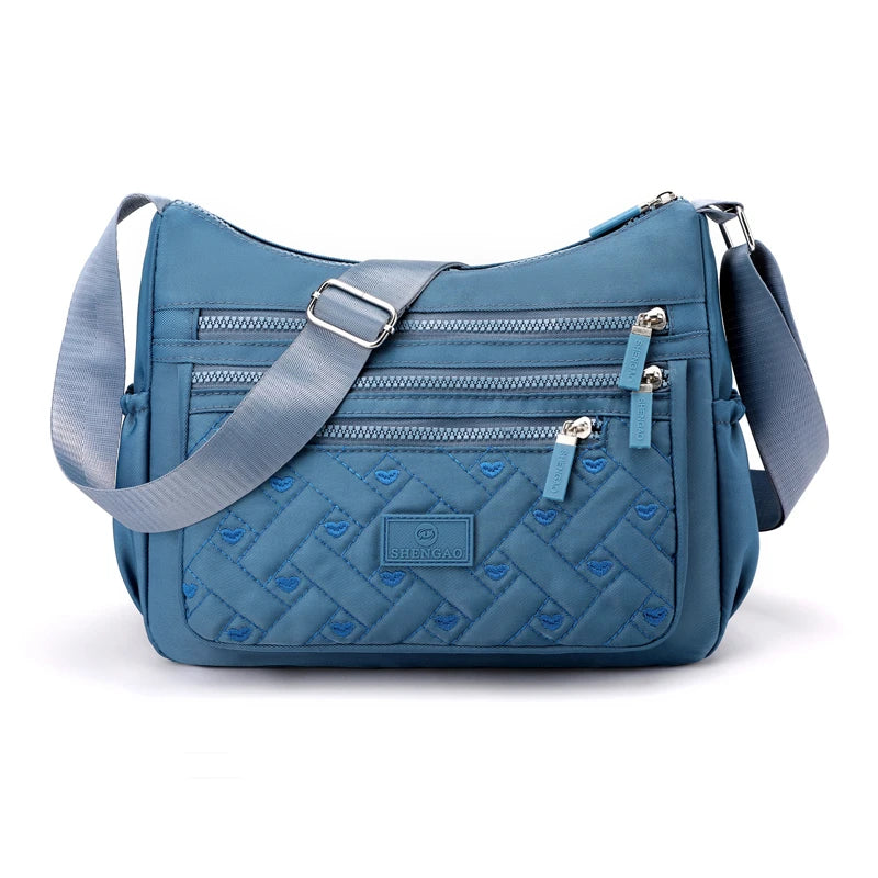 Shoulder Bag Waterproof Crossbody Nylon Bag for Women Messenger Bags Ladies Handbag