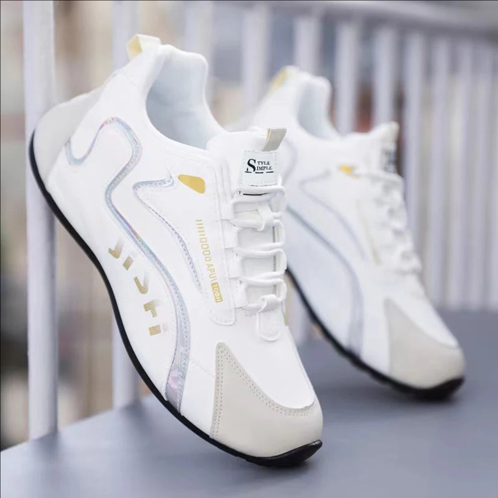 Men's waterproof and anti slip leather surface Shoes, high-end travel shoes with trendy and versatile, autumn men's sports