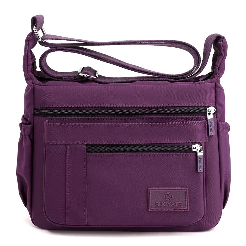Shoulder Bag Waterproof Crossbody Nylon Bag for Women Messenger Bags Ladies Handbag