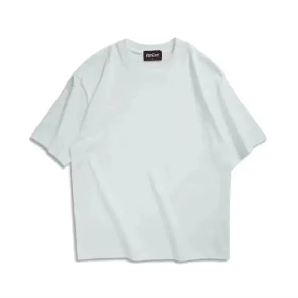 Loose Short Sleeve Men's T-shirt Spring Summer Shoulder Drop Style Casual Cotton Crew Neck Top