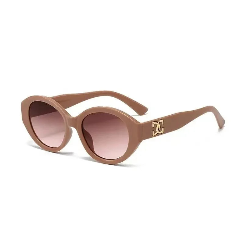 Unisex Luxury Brand Fashion Sunglasses Gradient UV400 Protection Small round Designer Eyewear for Men And Women