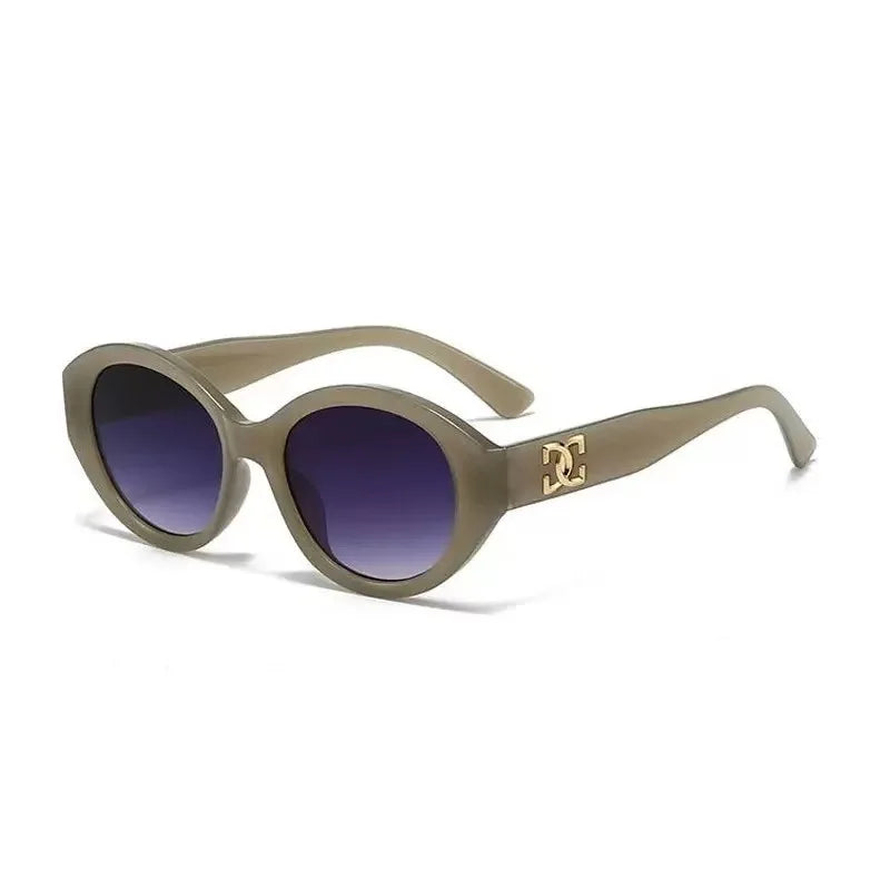 Unisex Luxury Brand Fashion Sunglasses Gradient UV400 Protection Small round Designer Eyewear for Men And Women