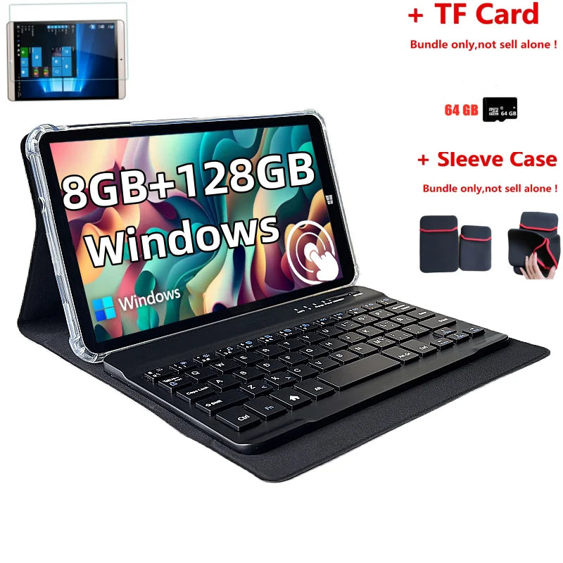 8GB RAM 128GB ROM Tablet PC 8 INCH 64 Bit x64 System Windows 10 Pocket AR3 Dual Cameras Quad Core WIFI