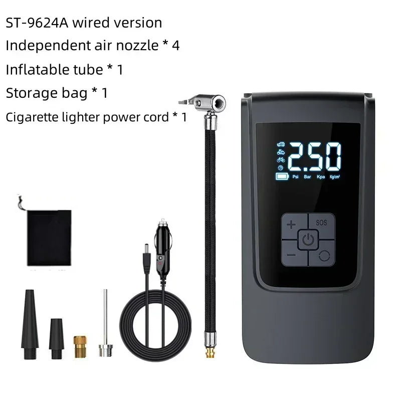 Air Compressor tire Pump For cars, Motorcycles, and Bicycles