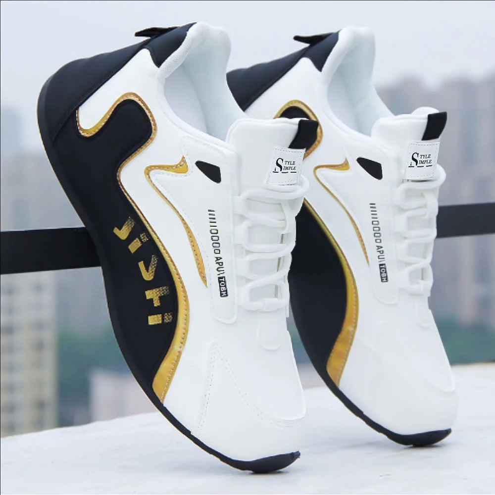 Men's waterproof and anti slip leather surface Shoes, high-end travel shoes with trendy and versatile, autumn men's sports