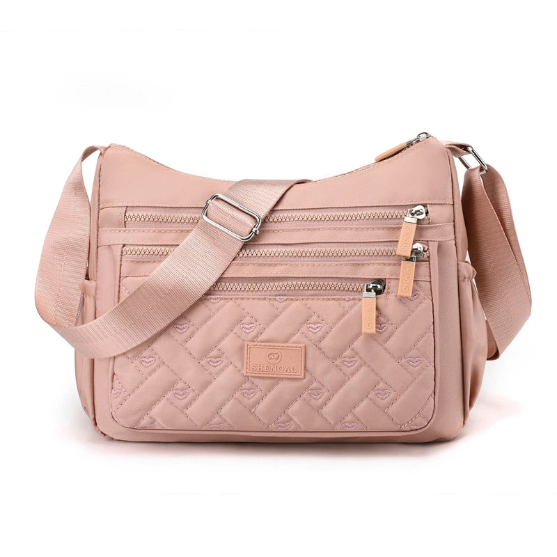 Shoulder Bag Waterproof Crossbody Nylon Bag for Women Messenger Bags Ladies Handbag