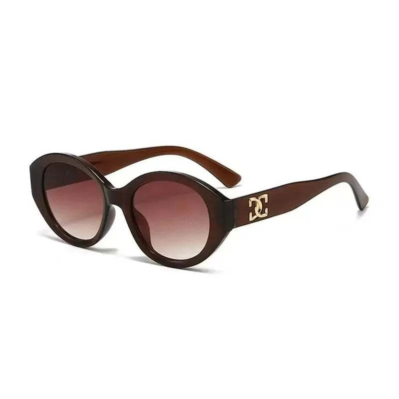 Unisex Luxury Brand Fashion Sunglasses Gradient UV400 Protection Small round Designer Eyewear for Men And Women