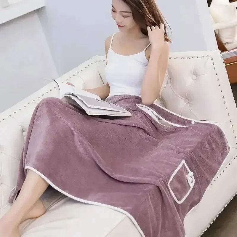 Womens Bath Towels Girls Wearable 140*85Cm Fast Drying Shower Bath And Gym Towel Bathing Beach Spa Bathrobes Wash Clothing