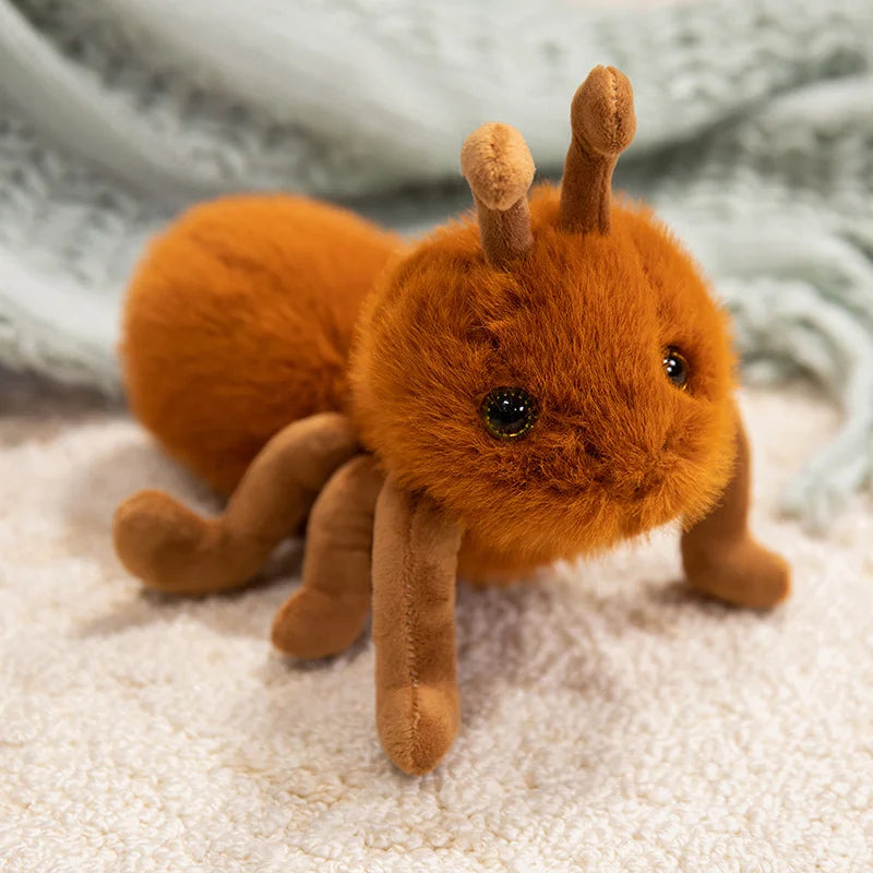 23cm Cute Red Heart Hippo Ant Plush Soft Toy Lifelike Animal Doll Stuffed Toy for Boys And Girls