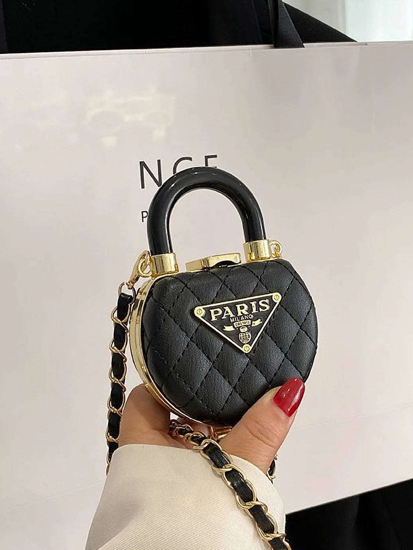 Ladies' Fashion Mini Lipstick Bag Chain Strap Shoulder Cross Bag