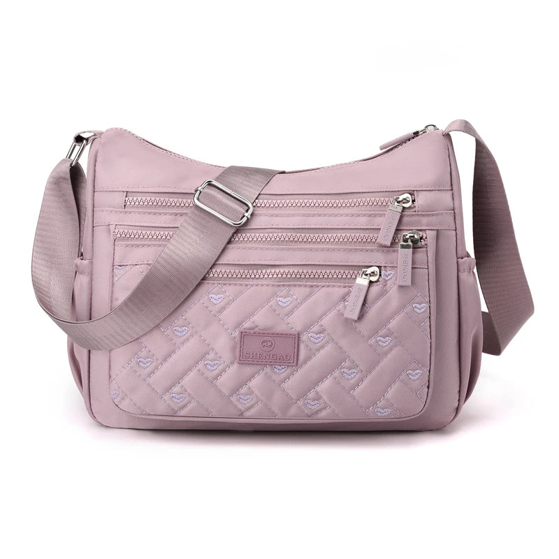 Shoulder Bag Waterproof Crossbody Nylon Bag for Women Messenger Bags Ladies Handbag