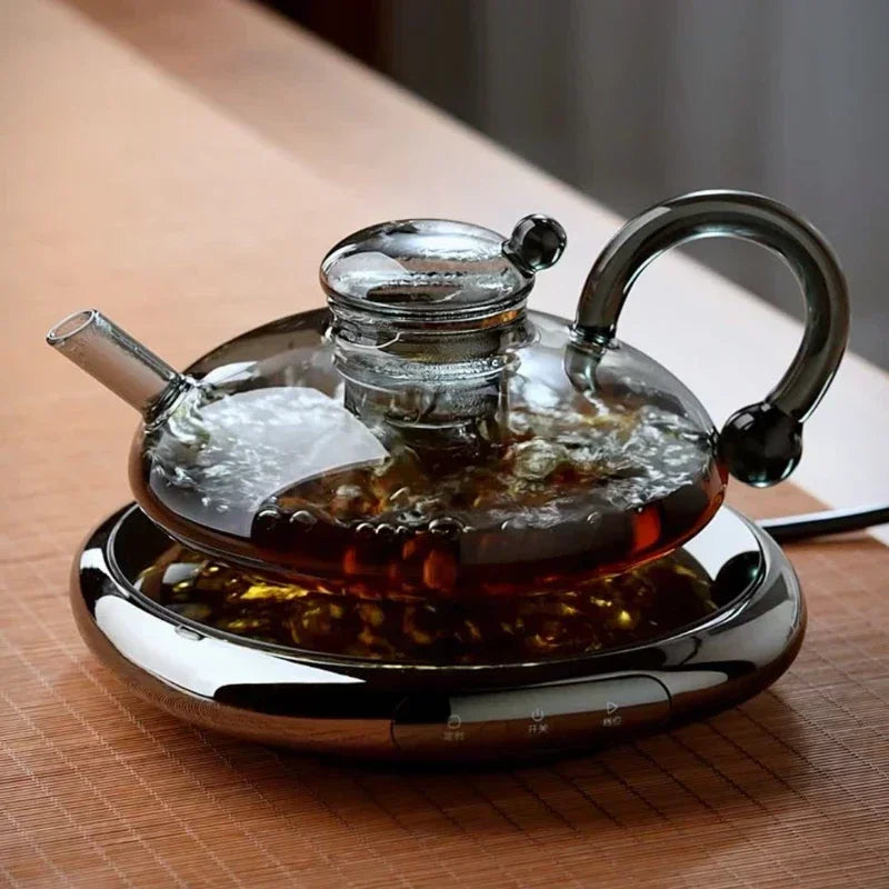 Flower tea pot set luxury English heat-resistant glass Nordic health pot