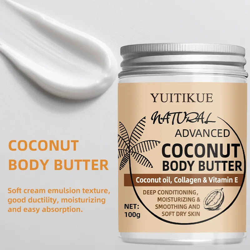 Coconut Body Cream for everyone, firms the skin, locks in moisture, leaves the skin soft