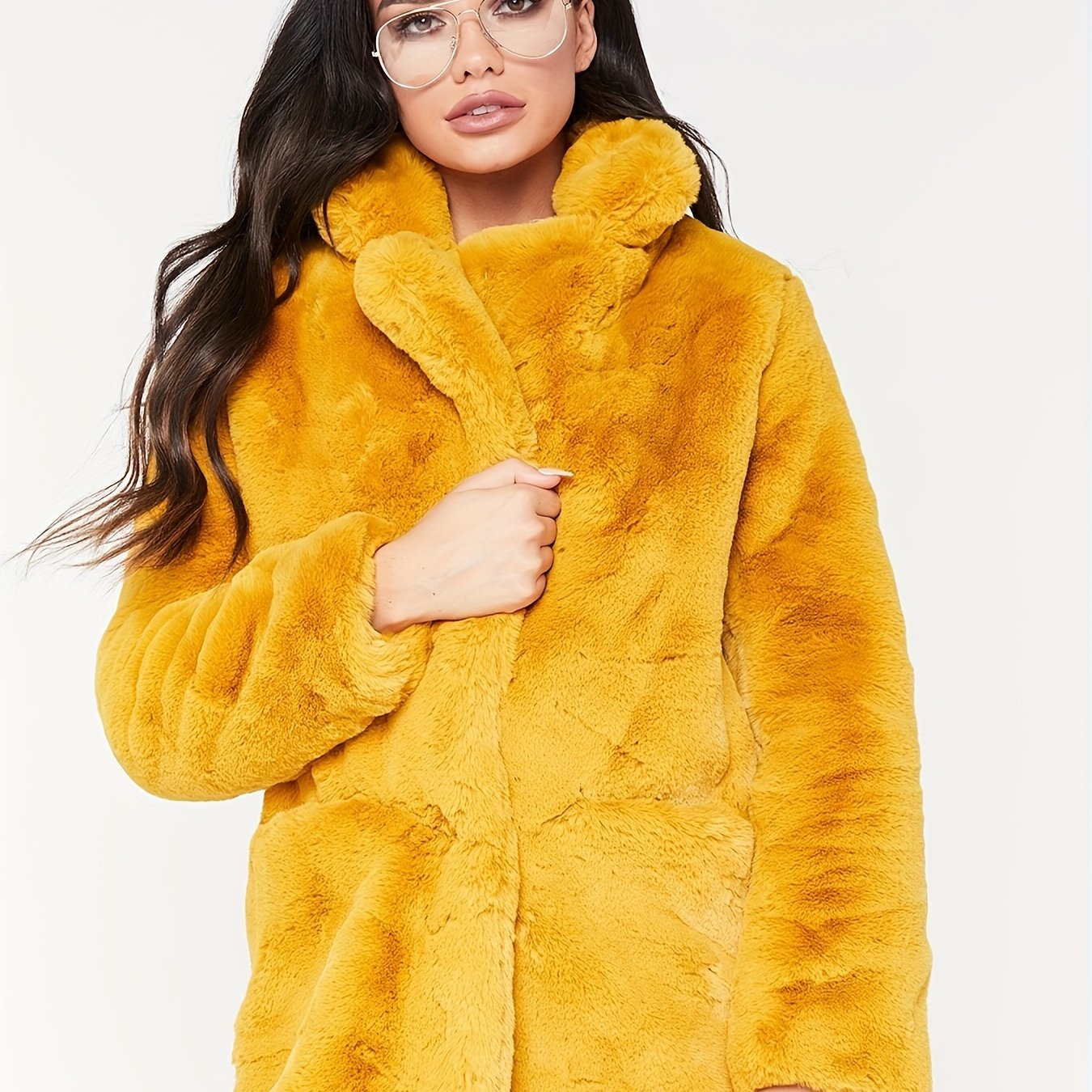 Winter Warm Loose Coat Casual Long Sleeve Fashion Teddy Outerwear Women Clothing