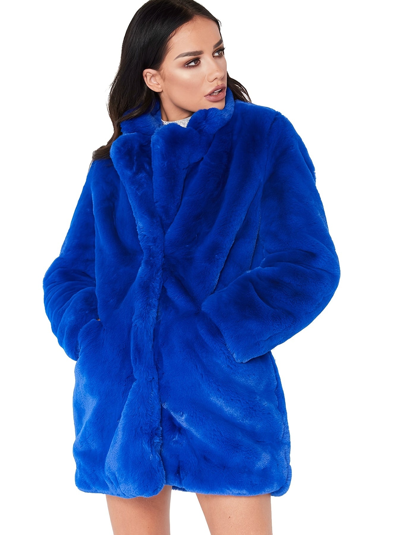 Winter Warm Loose Coat Casual Long Sleeve Fashion Teddy Outerwear Women Clothing