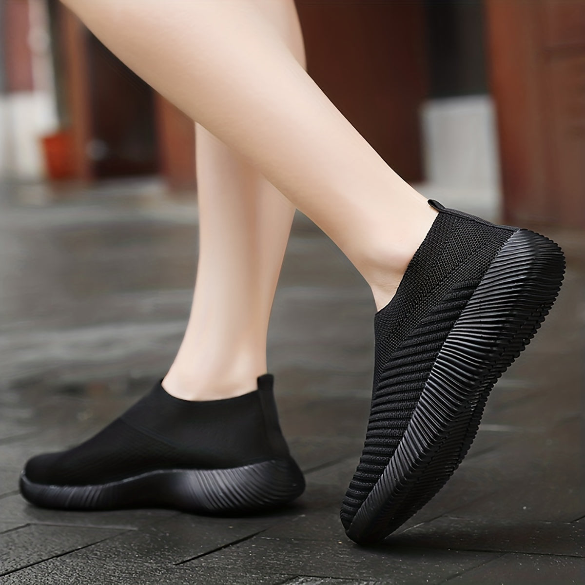 Women Lightweight Slip On Sneaker Breathable Comfort Casual Sport Shoe for Summer