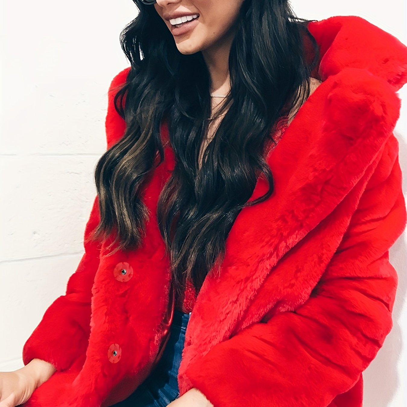 Winter Warm Loose Coat Casual Long Sleeve Fashion Teddy Outerwear Women Clothing