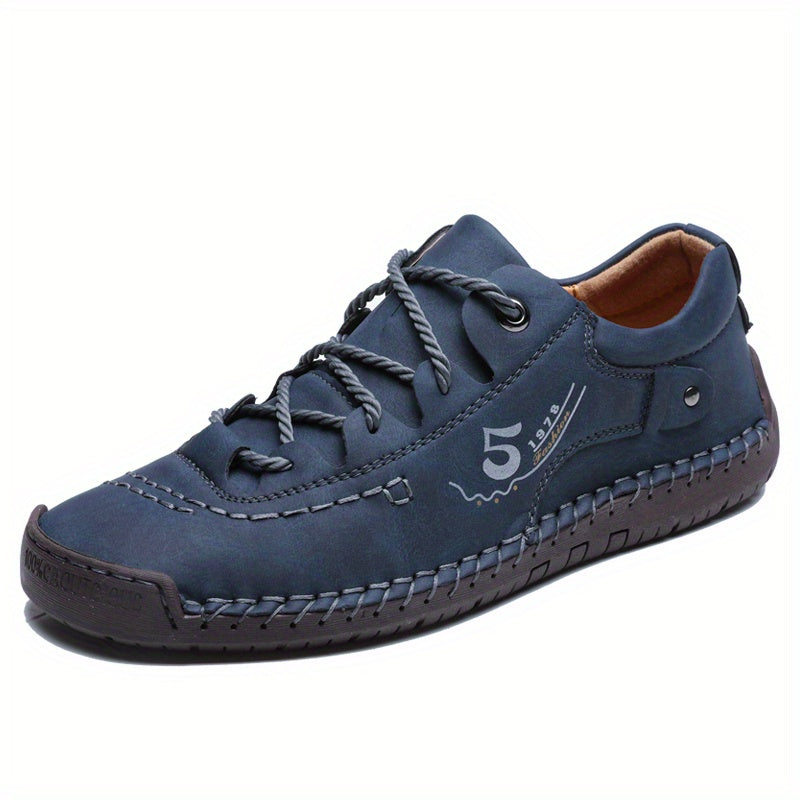 Men Handmade Stitching Casual Shoes Flats Outdoor Walking Sneakers