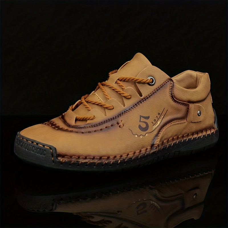 Men Handmade Stitching Casual Shoes Flats Outdoor Walking Sneakers