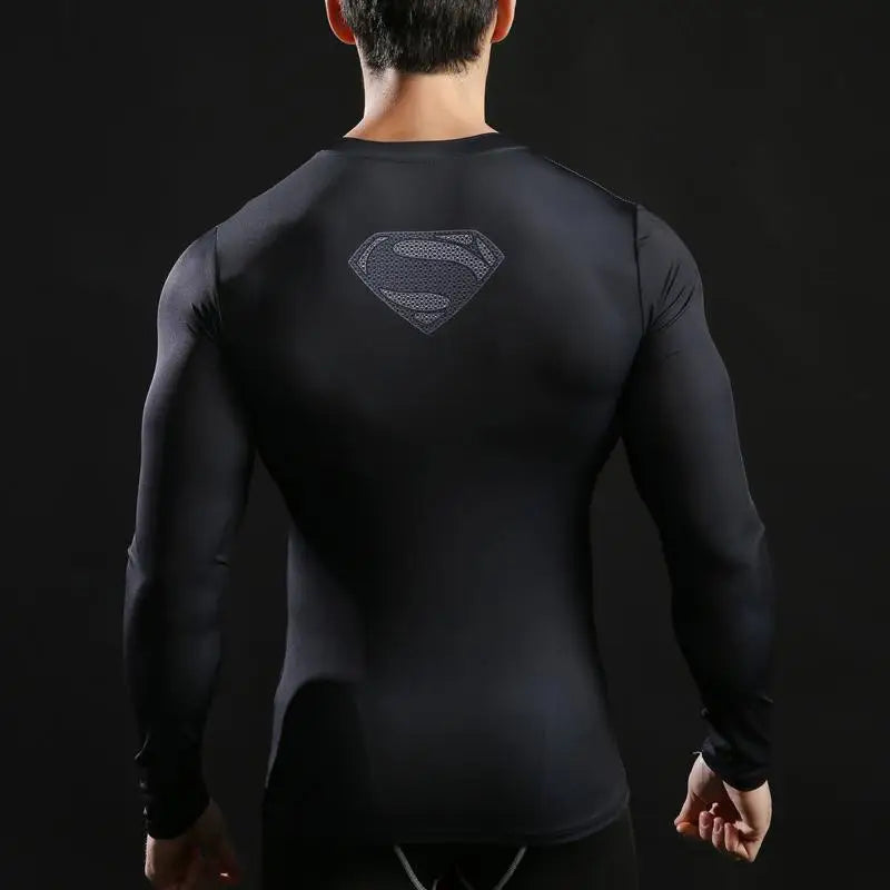 Anime 3D Men Long Sleeve Tops Fitness T-shirts Novelty Slim Tights Tee Male Cosplay Costume