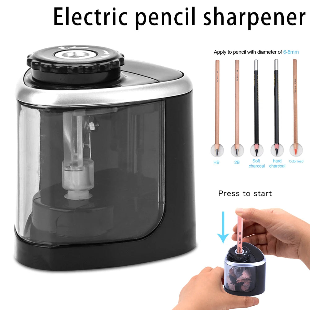 Electric Pencil Sharpener Safe Automatic Touching Switch Kids Stationery And Office Supplies