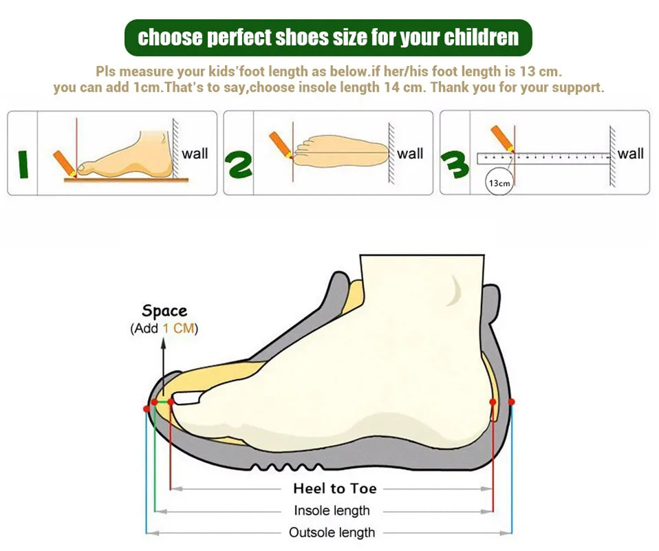 Kids Shoe for Baby Girl and Boy Anti-slip Soft Rubber Bottom