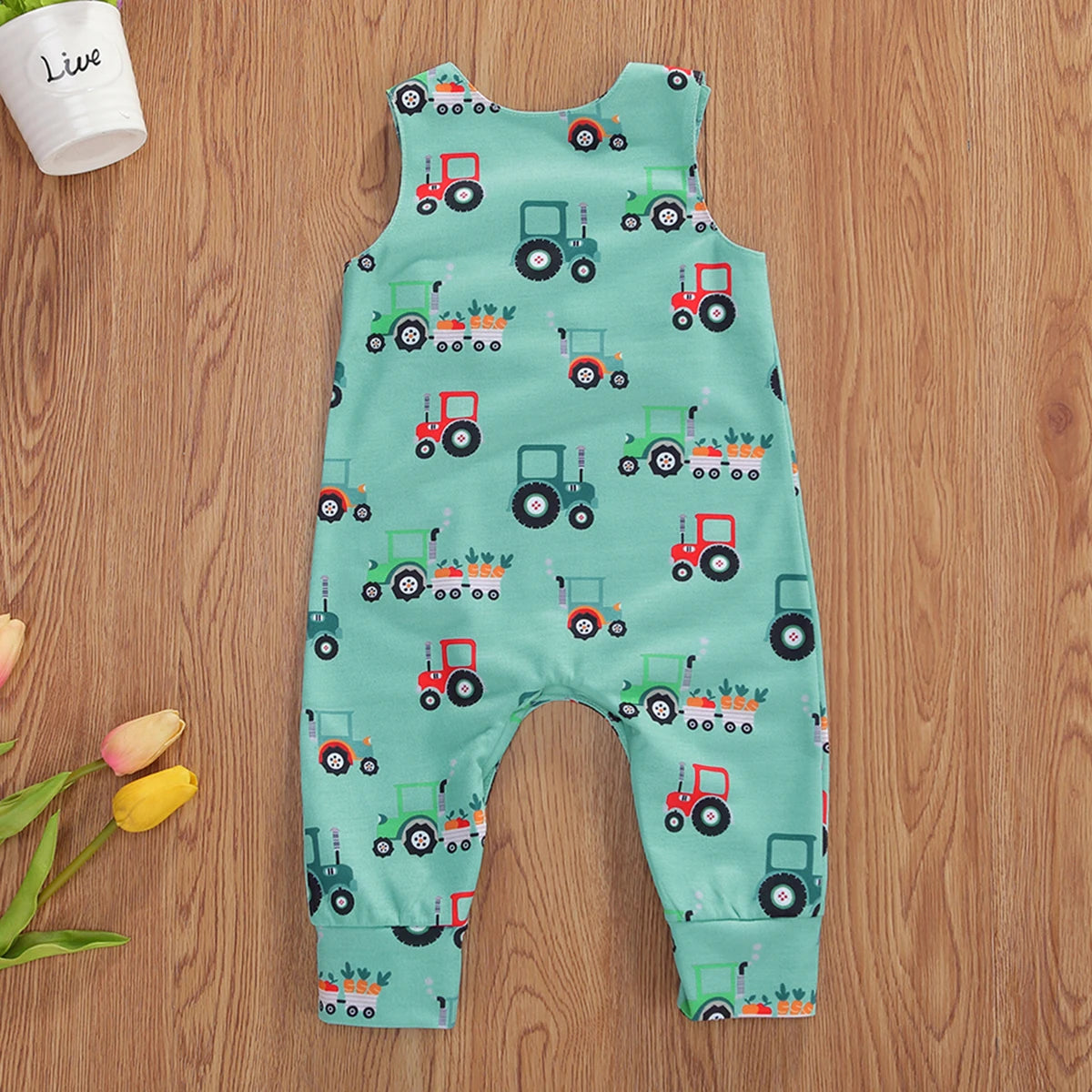 Summer Newborn Baby Boys Girls Cotton Romper Sleeveless Button Jumpsuit Playsuit Overalls Casual Outfits