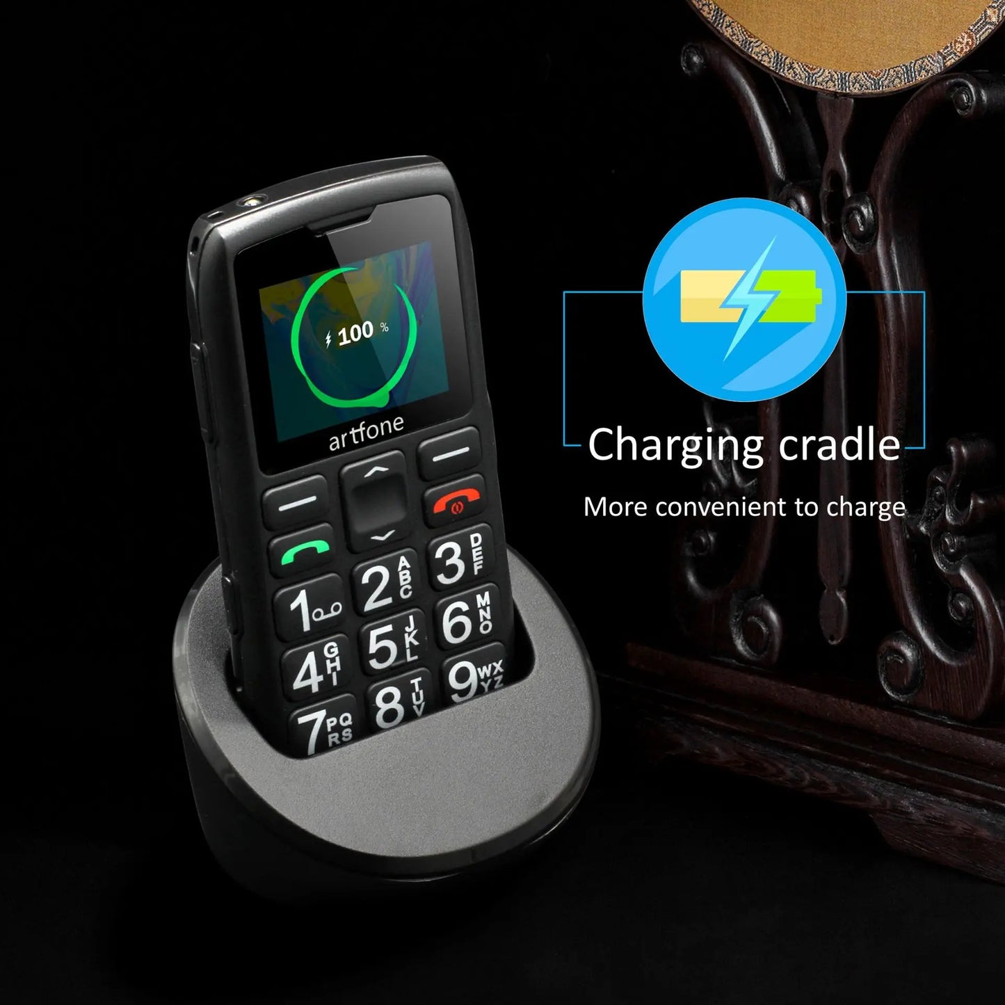 Senior Mobile Phone With Free Charging Dock For Elderly