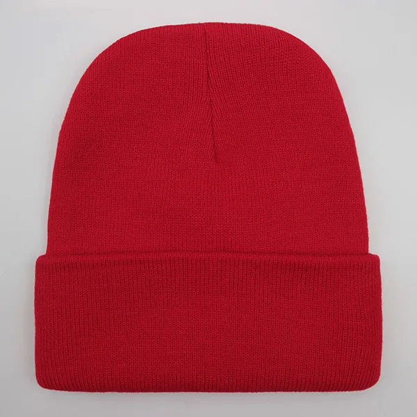 Solid Unisex Beanie Autumn Winter Wool Blends Soft Warm Knitted Men Women Hats Ski Caps Beanies