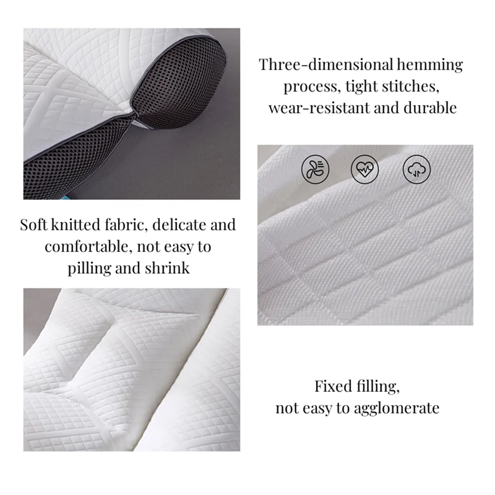 Super Ergonomic Pillow 40*60cm Memory Cotton Orthopedic Pillow Slow Rebound Sleeping Pillows Ergonomic Relax Cervical For Adult