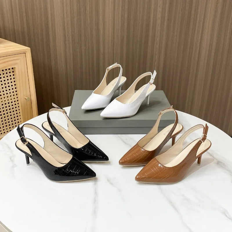 Large Size Fashion Korean Summer Sandals for Women Elegant Temperament High Heels